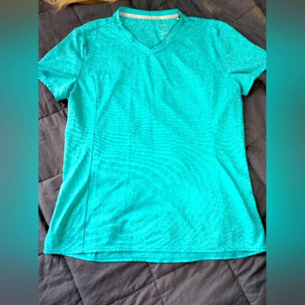 Adidas Teal athletic shirt